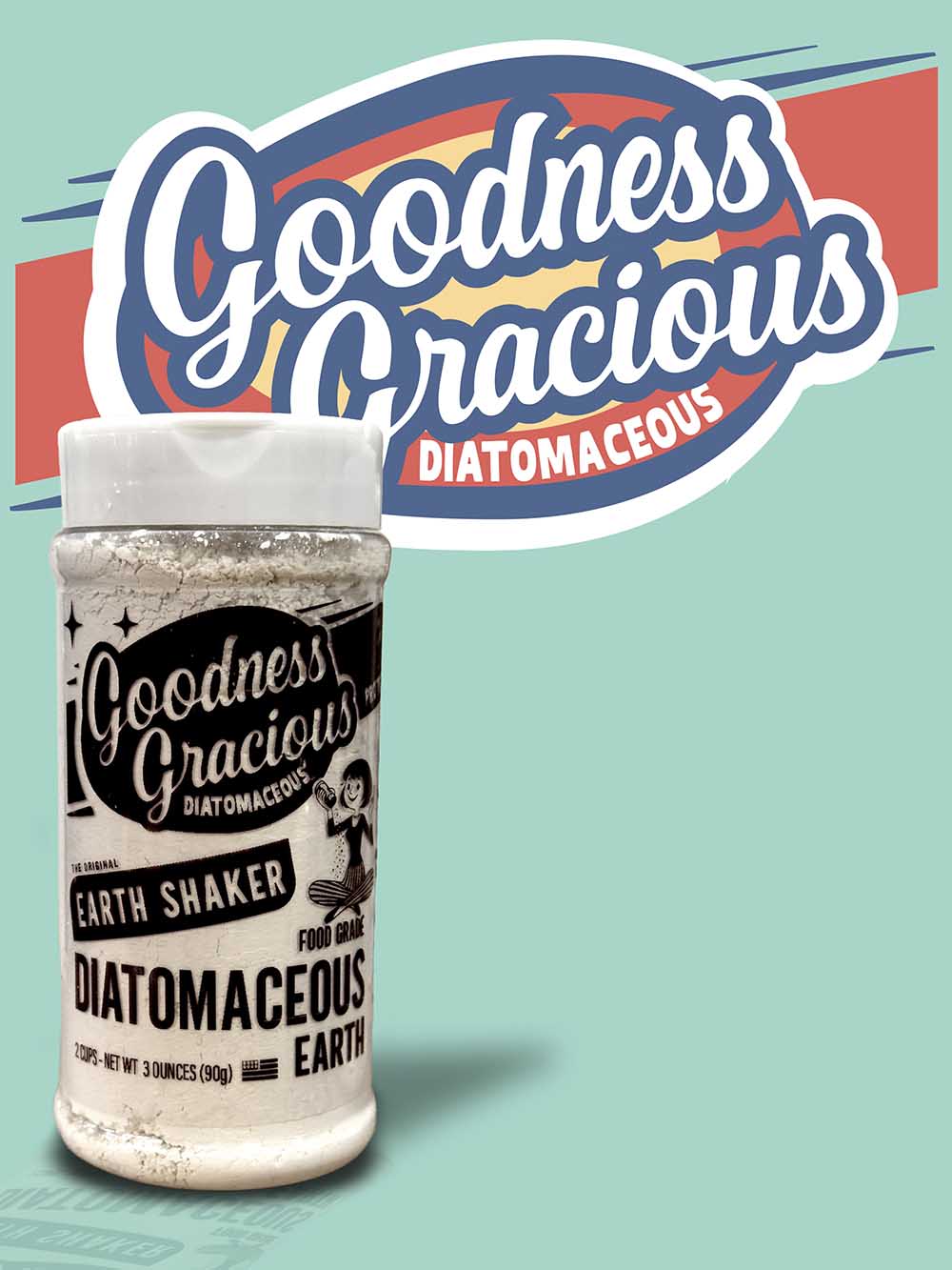 Goodness Gracious, Diatomaceous! Logo